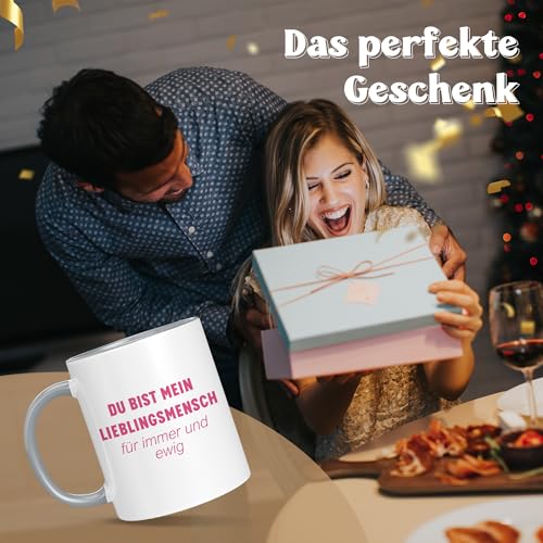 LIEBTASTISCH Personalisierte Tasse Mit Namen - Spülmaschinen- & Mikrowellengeeignet - In Deutschland Bedruckt - 330 ml - Beidseitig… – Ansicht 3