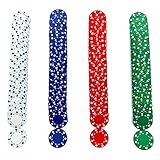 SEETOOOGAMES Casino Poker Chips -100 Pieces 11.5g Suited Design - 4 Colors (25 red, 25 Green,25 Blue,25 White)