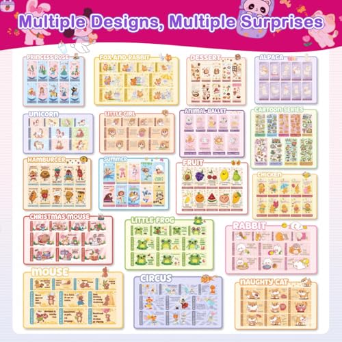 Image of PATPAT 120 Pcs DIY Sticky Rolls Bracelet Kit, Fun Sticker Roll Bracelet for Girls Stylish with 120 Mini Stickers, Assorted Beads & Charms, Friendship Bracelet Making Set Birthday Gift for Kids