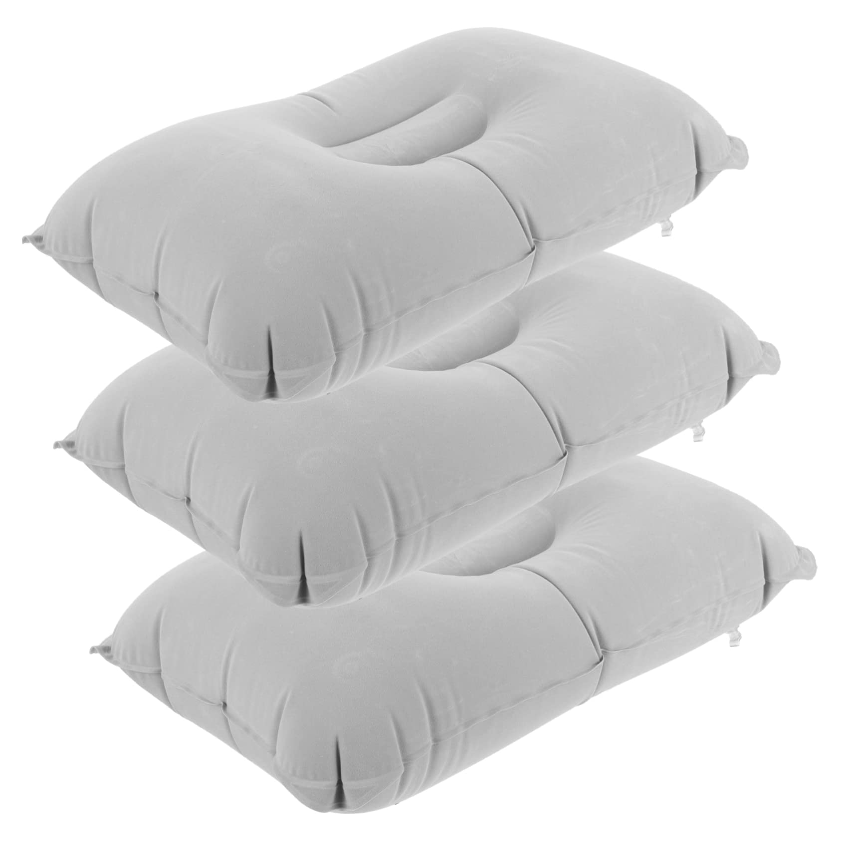 Happyyami 3Pcs Inflatable Camp Pillow Ergonomic Portable Travel Pillow for Outdoor Camping Compact and Lightweight Design for Napping Hiking Airplane Use Easy to Inflate and Carry