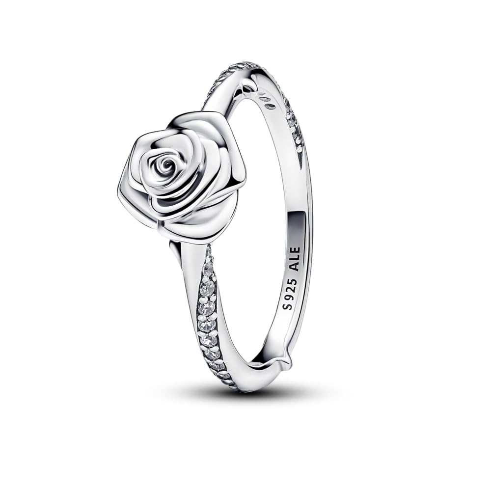 Pandora Moments Ring Rose, Sterlingsilber, mit klarem Cubic Zirkonia