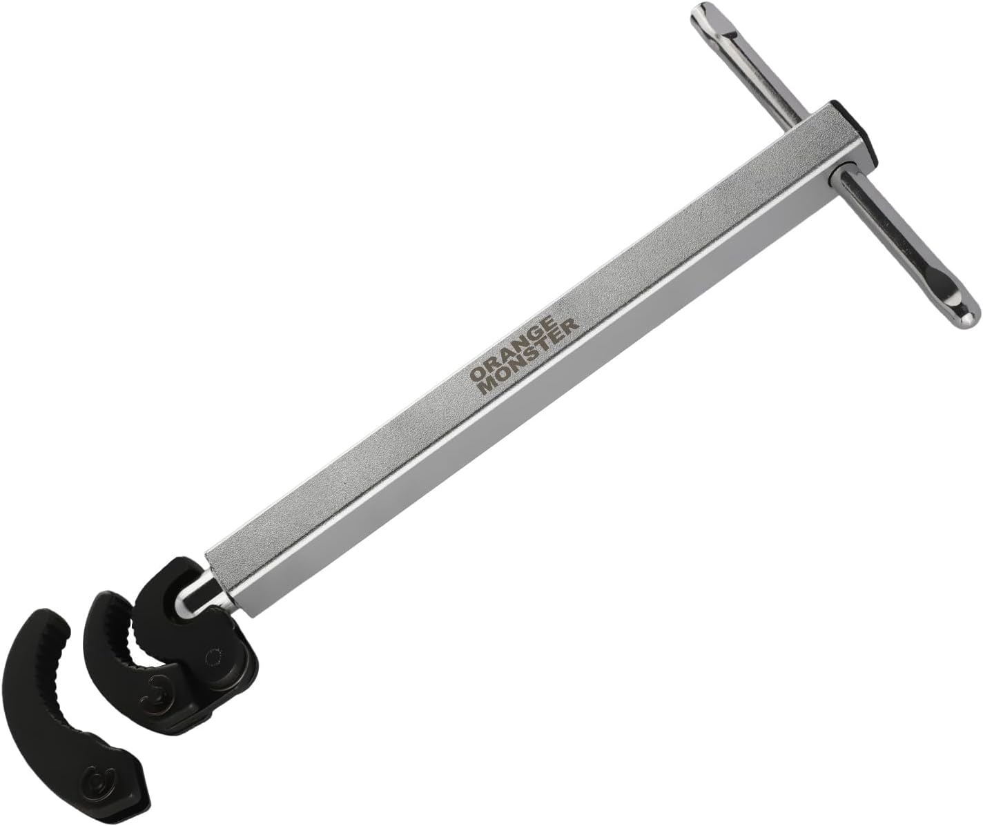 ORANGE MONSTER 11 to 18 Inch Telescoping Basin Wrench, Steel Sink Faucet Wrench, 1-1/4″ to 1-8/9″ Jaw Capacity, Steel Sink