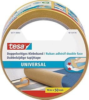 Tesa 56171-00003-11 Taśma Dwustronna, Biały, 10 M x 50 mm