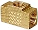 Eaton Weatherhead 702X2 Brass CA360 Inverted Flare Brass Fitting, Union Tee, 1/8" Tube OD