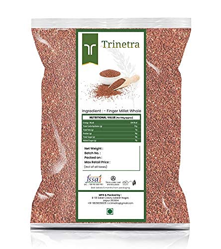 Image of Trinetra Ragi Sabut (Finger Millet Grain) | Calcium-Rich Healthy Millet for Everyday Use | 5kg