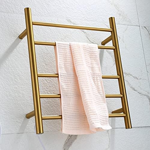 Towel Warmer/Electric Towel Warmer, 304 Stainless Steel Heated Towel Rack, Wall-Mounted Electric Heated Towel Rail, for Bathroom Waterproof Drying Rack,Plug in (Plug in)