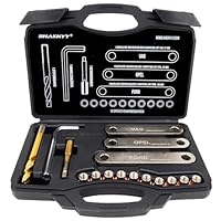 HASKYY Bremsgewinde Reparatur Satz Gewinde 16 TLG. Bremssattel Führungsbolzengewinde M9x1,25
