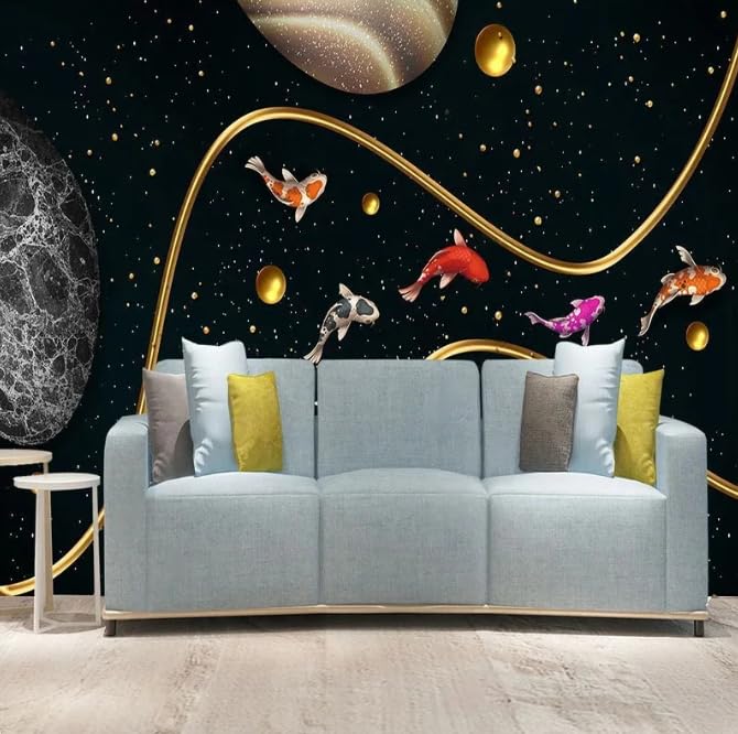Papier peint photo marbre 3D pour masquer un mur terne salon 300x210