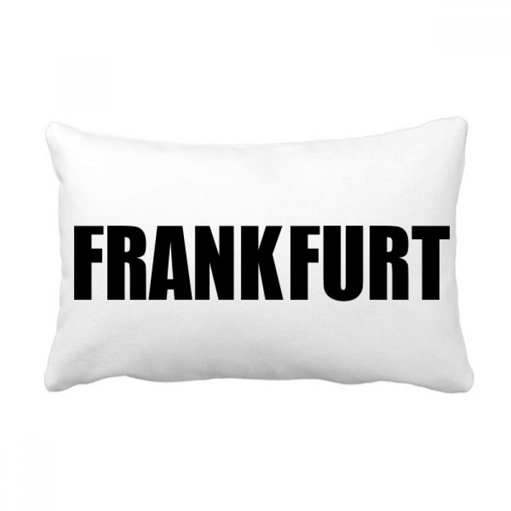 Coussin Francfort Allemagne idée cadeau déco originale salon 40x60cm