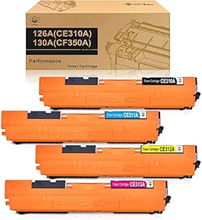 CMYBabee Remanufactured Toner Cartridges Replacement for HP 126A (CF341A) 130A (CE310A) CF350A for HP LaserJet Pro CP1025 CP1025nw MFP M175a 175nw M176n M177fw TopShot LaserJet Pro M275 MFP (4 Pack)