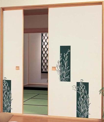 ふすま紙 糸入り 襖紙 織物 和モダン 洋風 紙寸法 約 巾98cm × 丈201cm 1枚入り 張替え 洋風 DIY おしゃれ ふすま 紙 襖 張り替え 花柄 (8009)