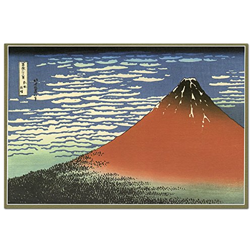 クリスマスカード 和風 海外向け 凱風快晴 C07-0003 横型 チキュウ CHIKYU Christmas card グリーティングカード