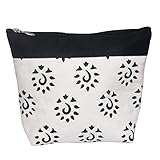 KnitPro Tasche mit Reißverschluss, 100% Baumwolle, Schwarz, 38 x 8.5 x 8.5 cm