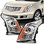 ACANII - For [Halogen Model Only] 2010-2016 Cadillac SRX Projector Headlights Headlamps Pair Driver & Passenger Side