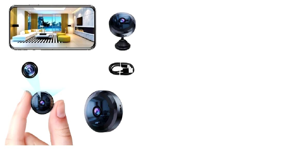 Mini Caméra Espion, WiFi 1080P HD Mini Caméra de Surveillance Interieur/Extérieur sans Fil avec Audio et Vidéo, avec Enregistrement Longue Batteries, pour l'extérieur/intérieur