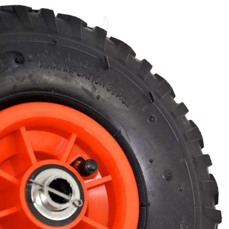 NOARD | Roestvrij stalen slipreder transportwielen voor boten | inklapbaar | eenvoudige montage | 26,5 cm banden | incl. schroeven en moeren | ideaal voor opblaasbare boten
