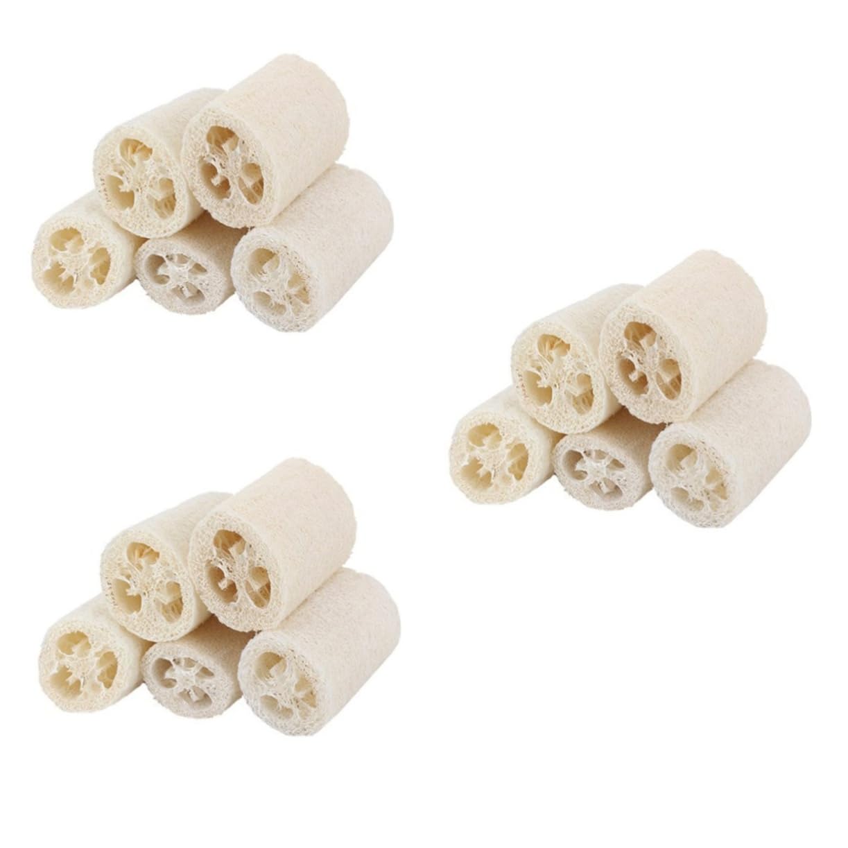 Housoutil 3er-set Badeschwamm Natürlicher Luffa-schwamm für und Bad Peeling-körperwäscher Sanfter Schwamm 5 Stück * 3
