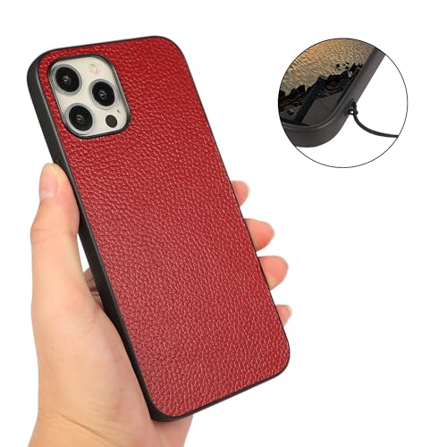Coque de téléphone cuir véritable compatible iPhone 11 fine