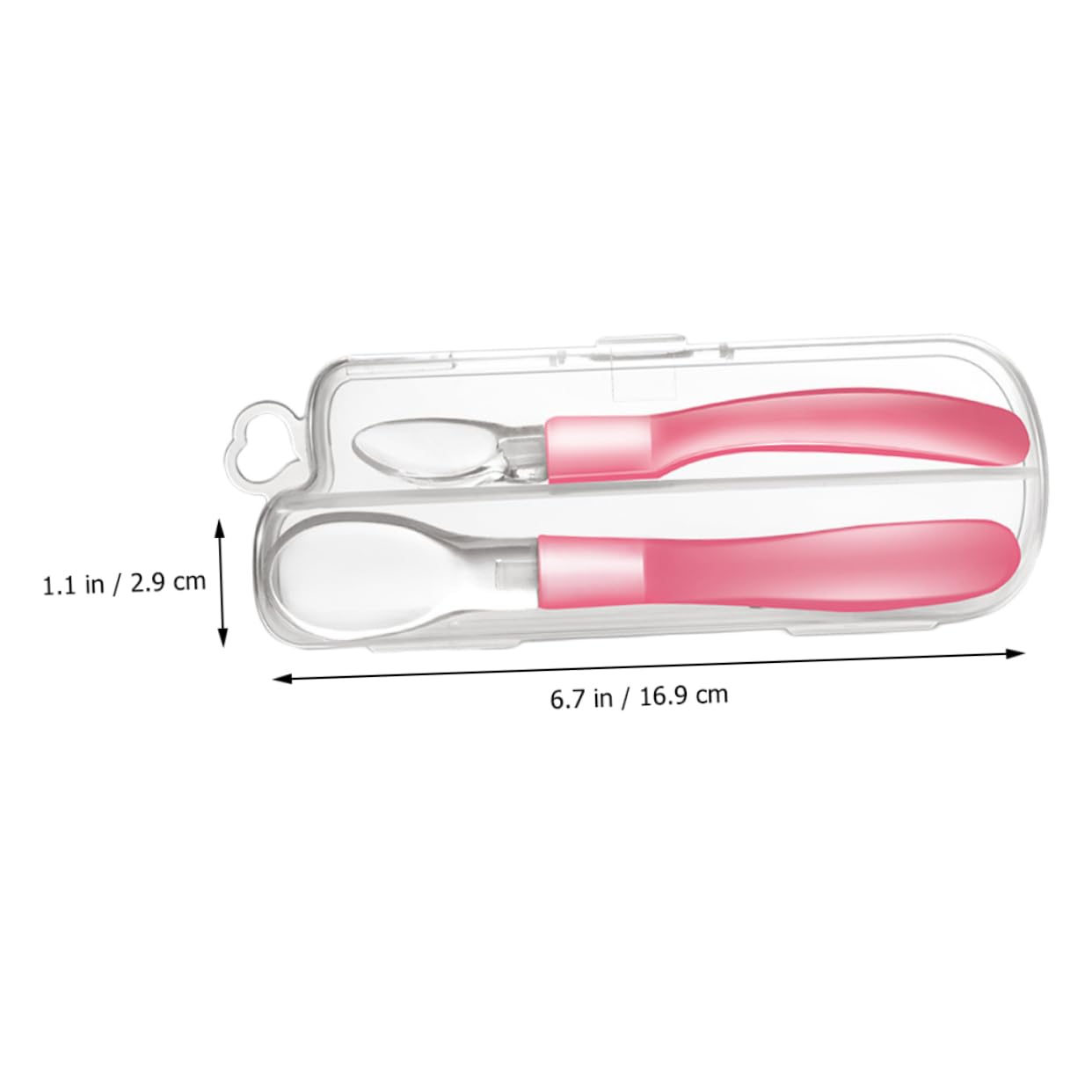 HANABASS First Spoon Feeding Set Silicone Boys and Girls Training Spoon Safe Baby Tableware Nonslip Handle