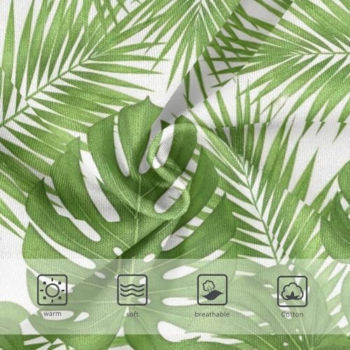 Green Tropical Palm Leaves Underwear Toddler Girl, Kids Underwear, 2T–8 Years3