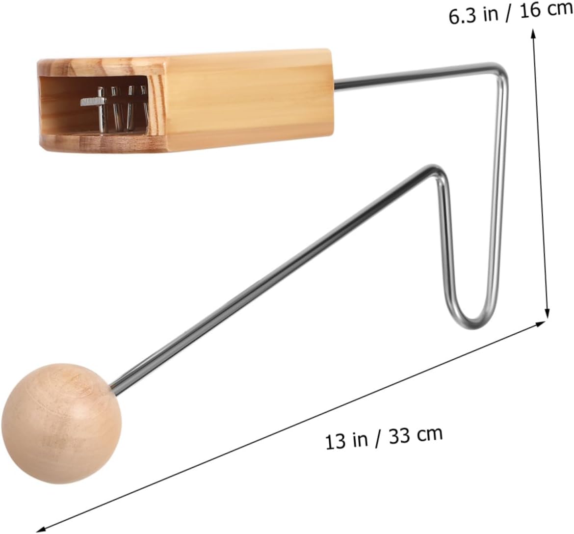 Wooden Vibraslap Percussion Instrument Portable Handheld Latin Sound Maker Unique Musical Instrument for Adults Beginners