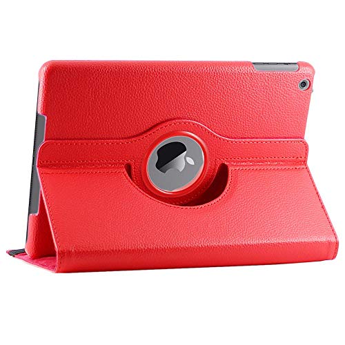 ebestStar - Funda Compatible con iPad 2018 9.7 2017, Air 1 2013 Carcasa Cuero PU, Giratoria 360 Grados, Función de Soporte, Rojo [Aparato: 240 x 169.5 x 7.5mm, 9.7'']