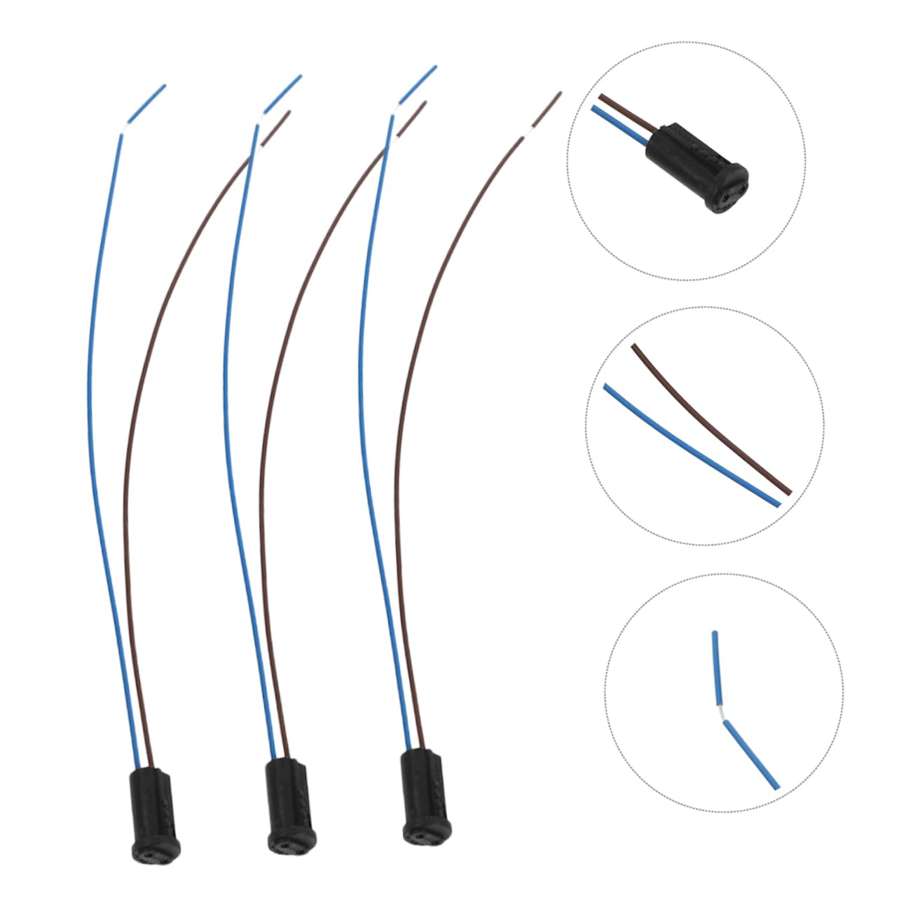 Gadpiparty 6 Szt. Mini G4 Gniazdo Żarówki Plastikowa Oprawka Lampy Niskonapięciowa Podstawa Żarówki LED G4 Gniazdo Żarówki Podstawa Lampy Miniaturowe Podstawy