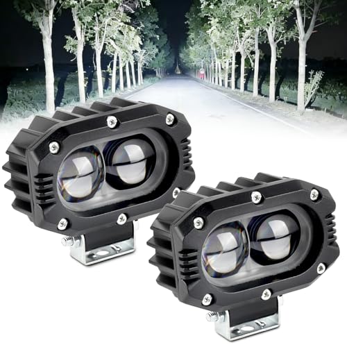 Fervorbeam 4 Inch LED Pod Driving Lights, White 48