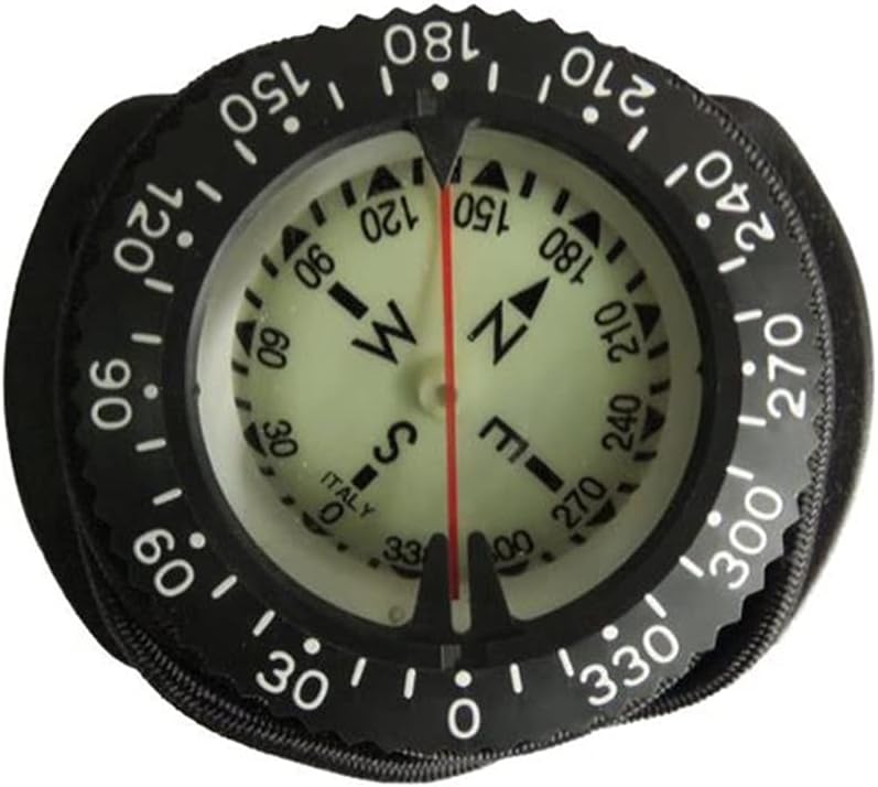 Bungee Cord Compass Underwater 100m Diving Professional Waterproof Navigator Scuba Luminous Compass for Swimming Diving