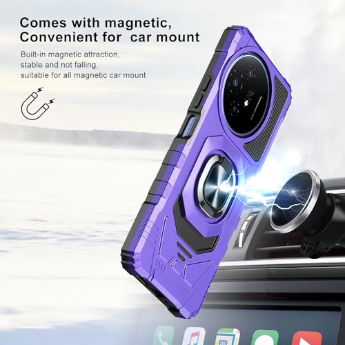 Coque TCL 50 XL 5G violette avec protège-écran verre trempé - 6