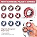 9PCS Magnetic Rings Fidget Toys for Adults and Teen Boy, Fidget Stress Spinner Rings for Anxiety Relief,Boy Girls Gifts Easter Basket Stuffers