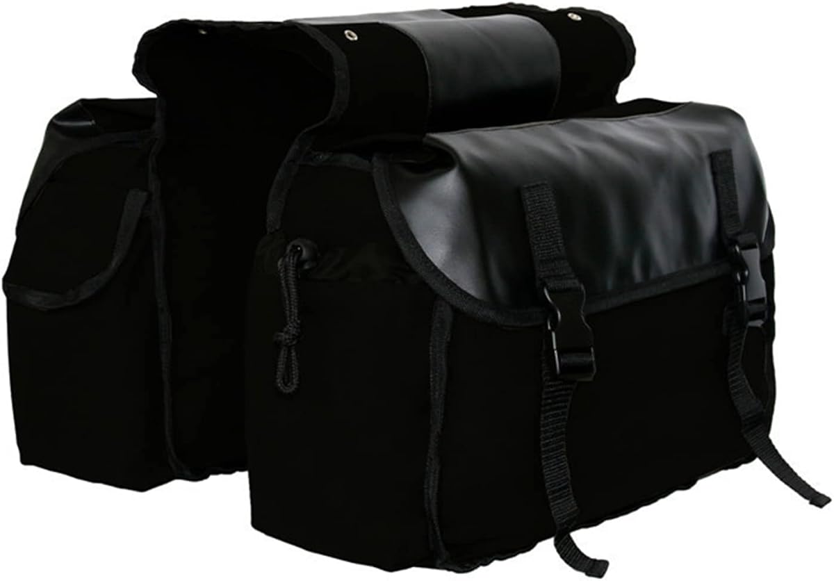 Shkalacar Motorcycle Saddle bags,Multifunctional Travel Riding Bag, Motorcycle Saddlebag Side Tool Bags Cycling Luggage Bag Riding Travel Canvas Waterproof Panniers Box Side Tools Bag Pouch