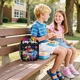 Dszemie Gamer Lunch Box for Boys, Reusable Video Game Lunch Bag for Kids Insulated Lunchbox, Portable Waterproof Leakproof Gaming Lunch Tote Bag, for School Travel Picnic Hiking Beach (B) - Image 5