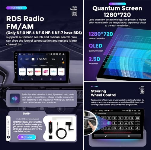 Autoradio Android 13 Subaru Forester SG 2002-2008 avec grand écran tactile 9 pouces