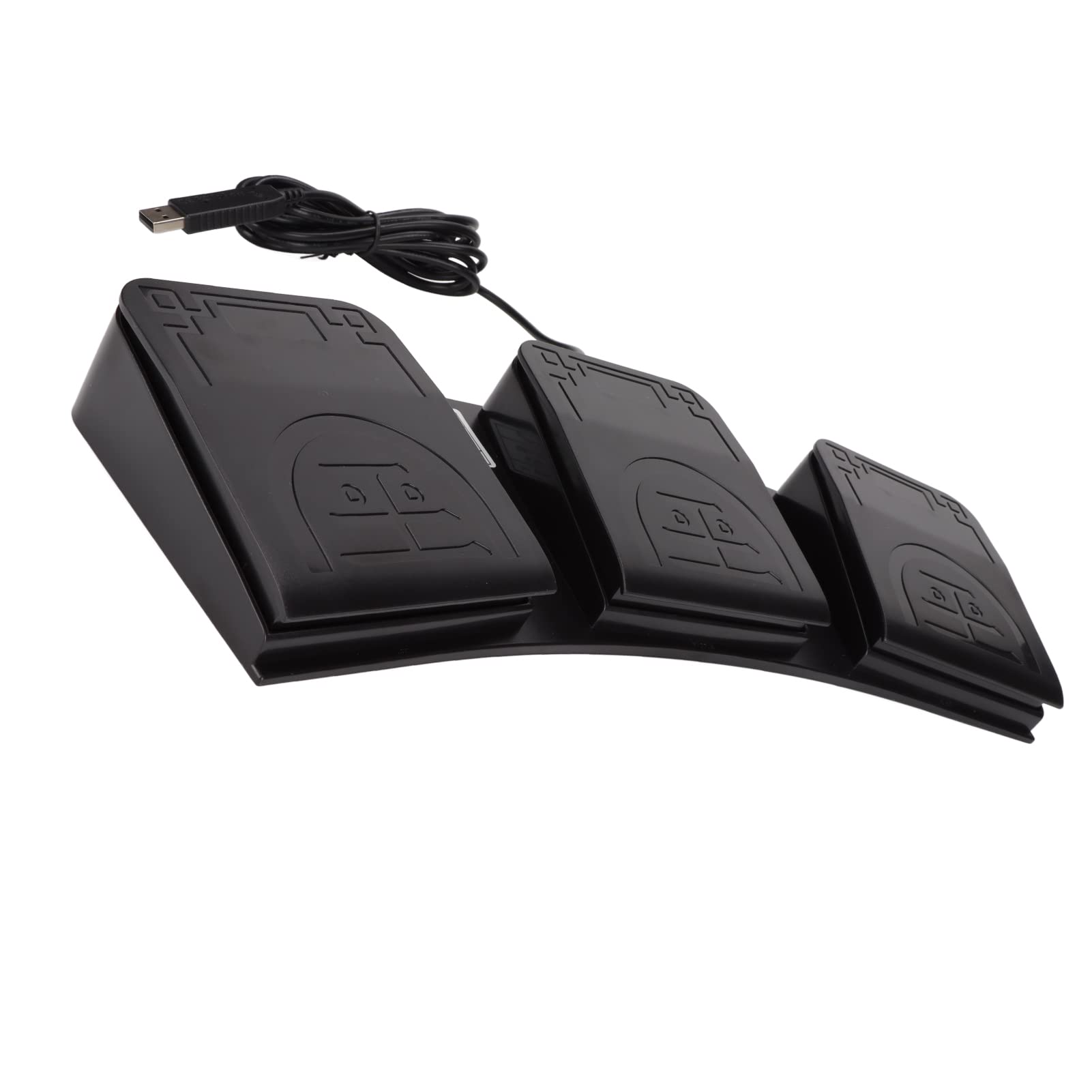 KIMISS Pedal USB Controlador Midi de Tres Teclas con Interruptor mecánico: Teclado Programable para Juegos, Transcripción y Más