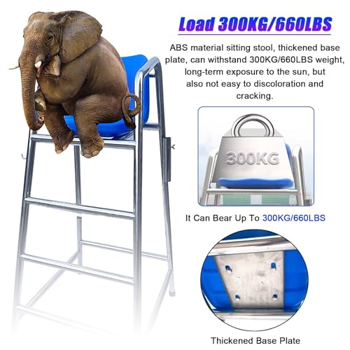 Silla de Salvavidas para Piscinas con Agujero para Sombrilla 120 cm miniatura 3