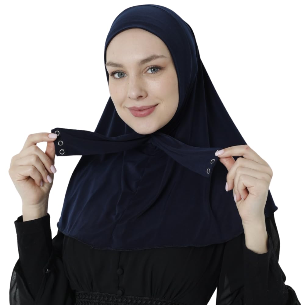 Premium Muslim Hijab for Women - Elegant Scarf - Stretchable Durable Instant Wear, Smart Hijab Close Easily