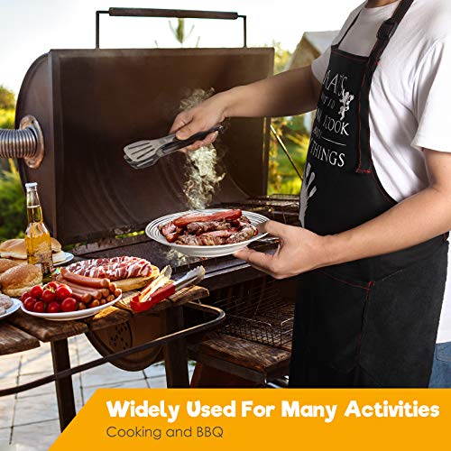 Briteree Funny Aprons For Women With Pockets, Gifts For Him - Kitchen Cooking Apron With 3 Pockets Gifts For Dad #TOP3