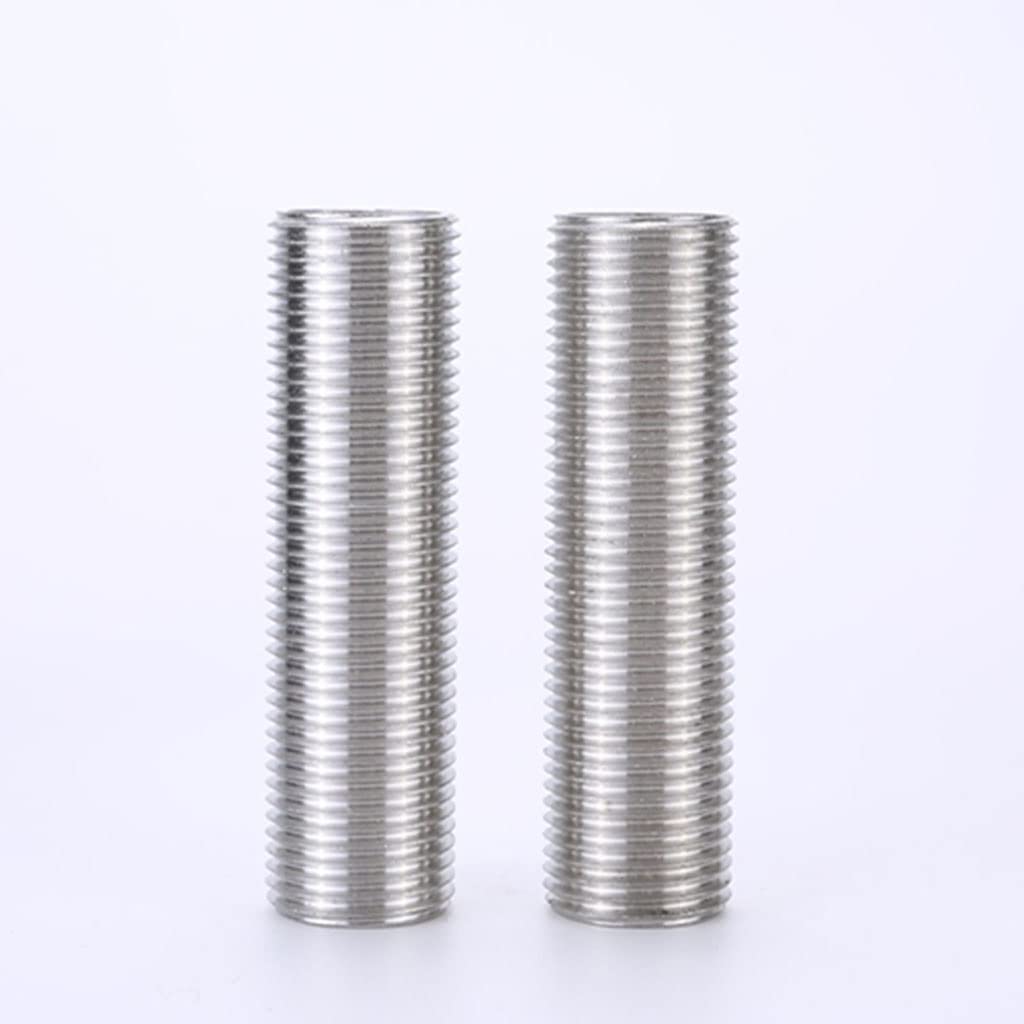 ANWUYANG Stainless Steel Full Thread Nipple Barrel Pipe Fitting, 1/4