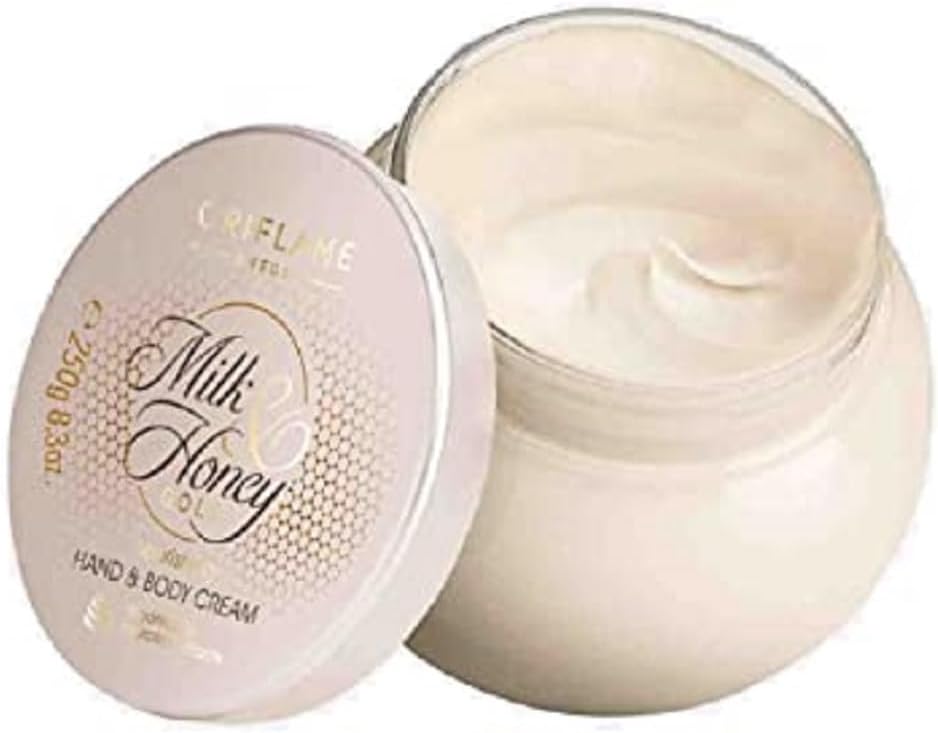 Sweden milk and honey gold nourishing hand and body face moisturizer and day cream - 250 ml - ANIQ