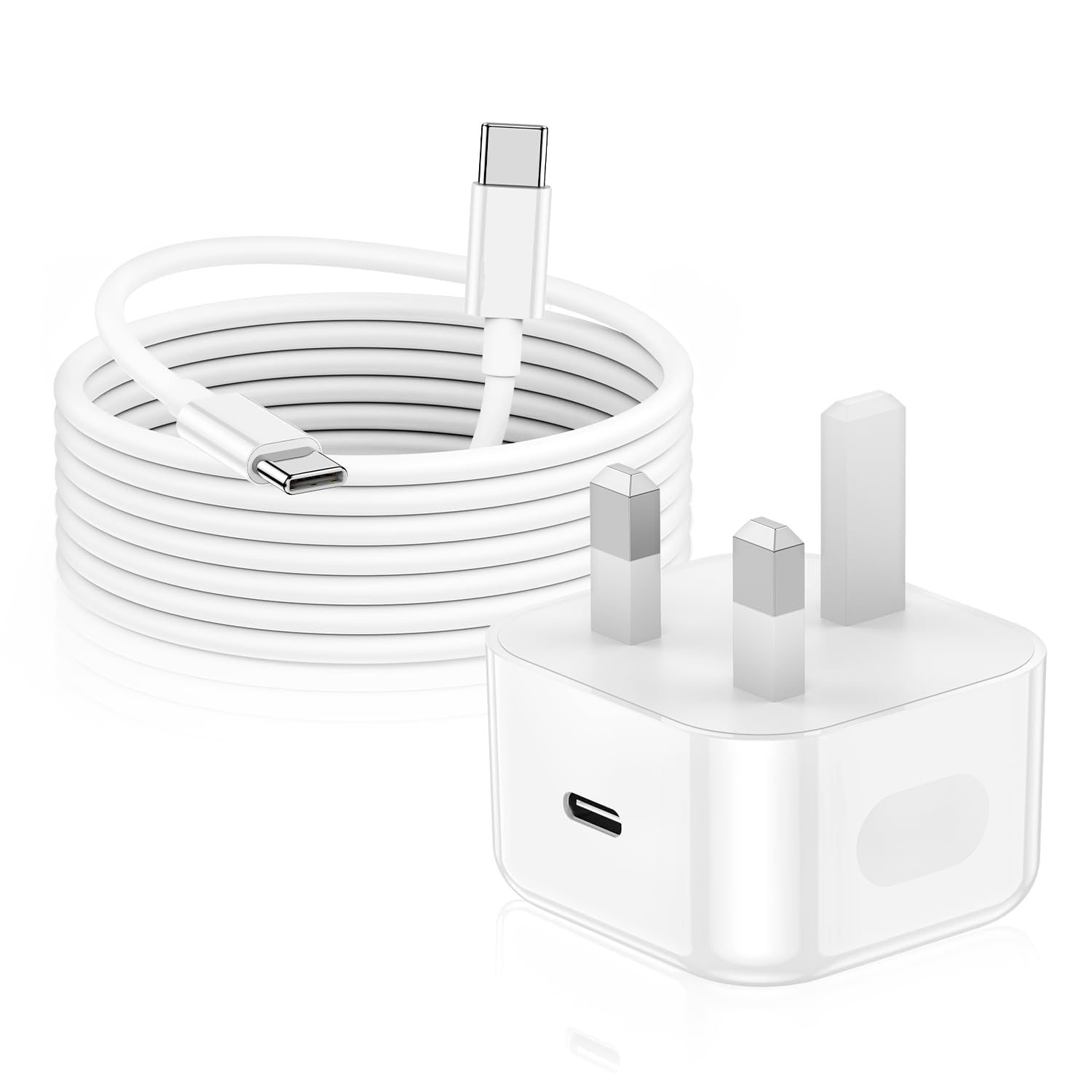 2Pack for iPhone 17 16 15 Charger, USB C to USBC Charging Cable and 20W Apple Fast Charger Plug for iPhone 17 Air/16 Pro/16 Pro Max/16e/15 Pro/15 Plus/iPad Pro Air/Mini — view 7