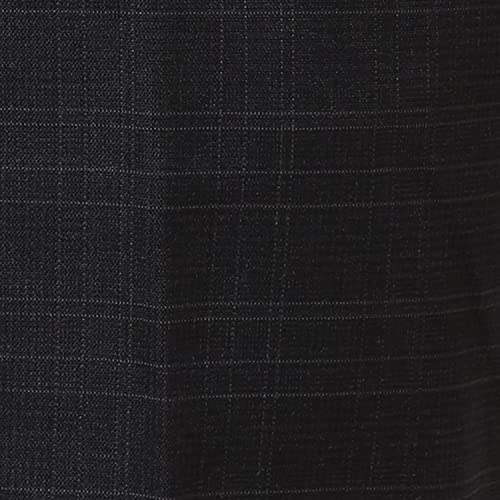 Image of Park Avenue Men's Poly Viscose Blend Checks Pattern Smart Fit Flat Front Formal Trouser