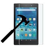 2016 Amazon Fire HD 8 Screen Protector, EpicGadget(TM) For 6th Gen 2016 Fire HD 8 Ultra HD Clear Anti Bubble Anti Fingerprint Anti Scratch 9H Hardness Tempered Glass Screen Protector