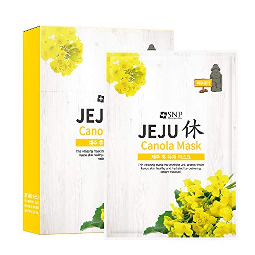 SNP - Jeju Rest Canola Korean Face Sheet Mask - Plumping & Tightening Effects for All Skin Types 10  - //coolthings.us