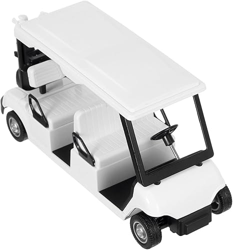 Miniatura 6 de VICASKY Mini carrito de golf fundido a presión, acción interactiva para adultos, elegante acento decorativo para el hogar, oficina, material para