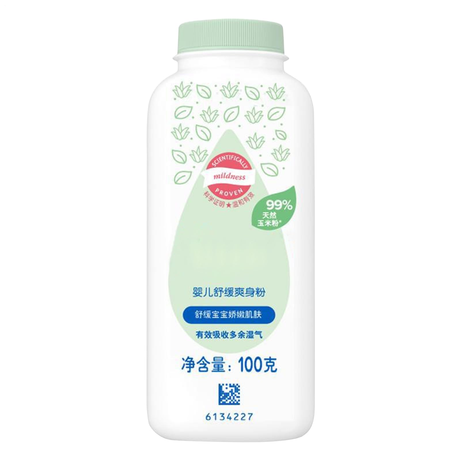 Baby Body Powder - Polvo Para Bebés Sin Talco - Partículas Sueltas De Piel Suave Para Niños | Control De Humedad Natural A Base De Plantas Orgánicas De 100 G Flojes E Partículas | Cuidado Suave De La