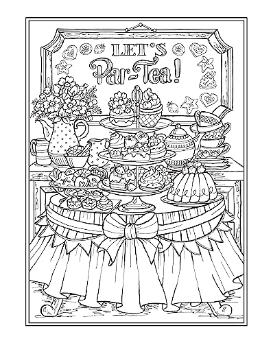 Creative Haven Afternoon Tea Coloring Book