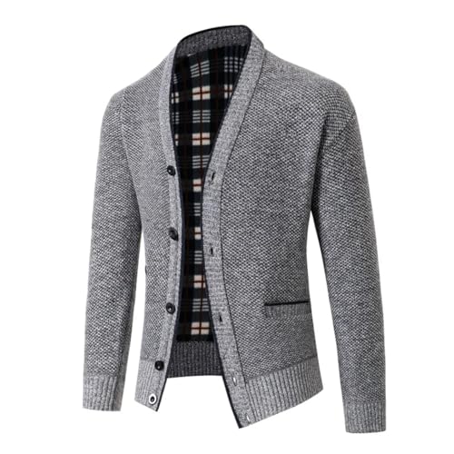 Mens Winter Cardigan Sweatercoat Single Breasted Sweaters Outerwear Men Solid Color Causal Slim Fit Cardigan3