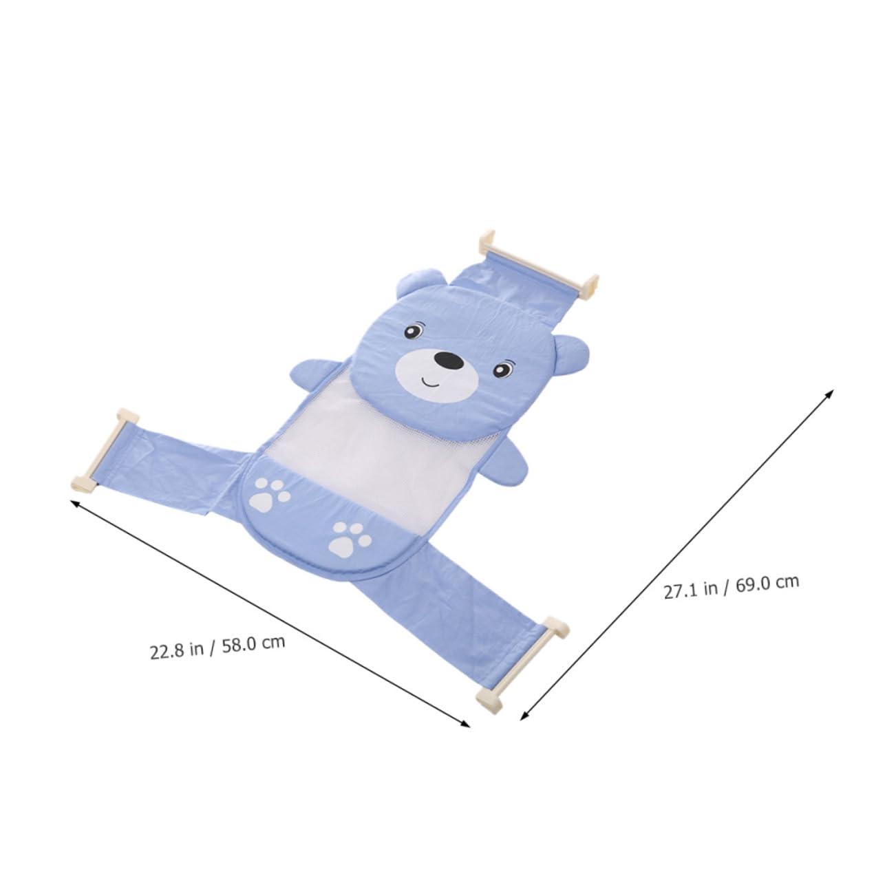 TOYANDONA 3piezas Cojín De Baño Ajustable Para Bebés De Soporte Para Bañera Seguro y Transpirable Para Baño De Recién Nacidos