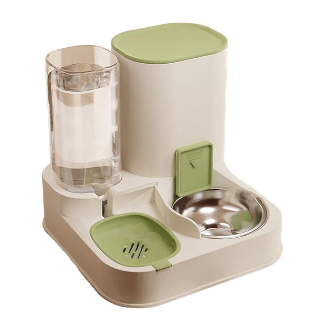 Comederos y dispensador de agua 2 en 1 para perros y gatos, juego de bebederos automáticos de alimentos y bebedero para gatos, suministros para mascotas para cachorros